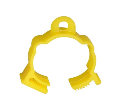 Suspension clip for round pipe