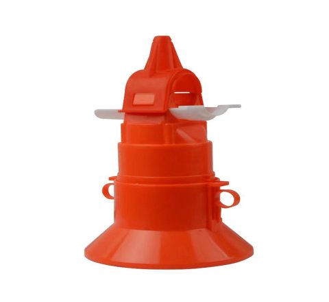 Round bucket for an inside adjusting tray